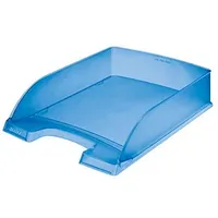 Leitz Briefablage Plus blau-transparent