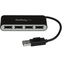 Startech StarTech.com Mobiler 4-Port-USB 2.0-Hub mit integriertem Kabel -