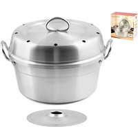 HOME Fornetto Aluminium Gasofen cm 28 mit Deckel Küchentopf,