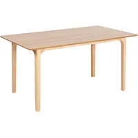 Beliani Esstisch DELMAS Helle Esche MDF-Tischplatte mit Holzbeinen 160