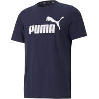 Puma Herren Ess Logo Tee T shirt, Peacoat, M