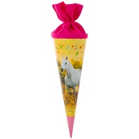 Goldbuch Geschwistertüte Chiara, Schultüte mit Pferde-Motiv, Lackkarton, Geschenkverpackung mit