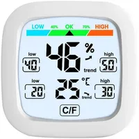 Infactory Digitales Hygrometer und Thermometer Schwarz 35.1129.01
