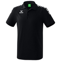 Erima Essential 5-C Poloshirt black/white 164