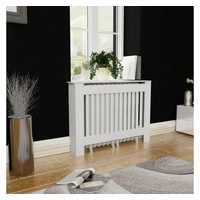VidaXL MDF Heizkörper-Abdeckung Heizkörperverkleidung 112 cm, weiß