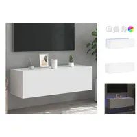 VidaXL TV-Schrank mit LED-Leuchten Weiß 100x35x40 cm