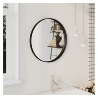 VidaXL Wandspiegel Schwarz 50 cm