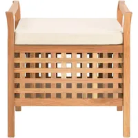 VidaXL Sitzbank Truhenbank Beige 49 x 48 x 49