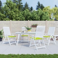 VidaXL Gartenstuhl-Kissen 4 Stk. Hellgrün 50x50x3 cm Stoff