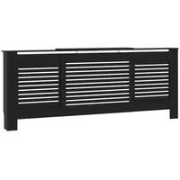 VidaXL MDF Heizkörperverkleidung Schwarz 205 cm