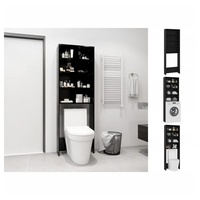 VidaXL Waschmaschinenschrank Schwarz 64x24x190 cm