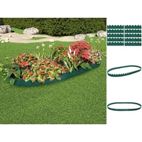 VidaXL Rasenkanten 10 Stk. Grün 65x15 m PP
