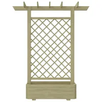 VidaXL Pergola mit Pflanzkasten 162x56x204 cm Holz