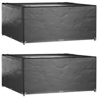 VidaXL Gartenmöbel-Abdeckungen 250 x 250 x 90 cm Schwarz