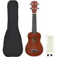 VidaXL Zadenia (Sopran, Soprano), Ukulele, Braun