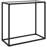 VidaXL Konsolentisch Transparent 80x35x75 cm Hartglas