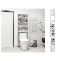 VidaXL Waschmaschinenschrank Hochglanz-Weiß 64x24x190 cm