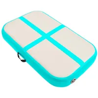 VidaXL Aufblasbare Gymnastikmatte mit Pumpe 60x100x15 cm PVC Grün