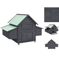 VidaXL Hühnerstall 152 x 96 x 110 cm grau