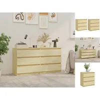 VidaXL Nachttische 2 Stk. 60x36x64 cm Massivholz Kiefer