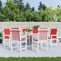 VidaXL Gartenstuhlauflagen für Niedriglehner 6 Stk. Rot 100x50x3 cm