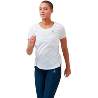 Odlo Damen Zeroweight Chill-Tec Kurzarm Laufshirt Weiß, XL EU