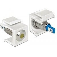 DeLock Keystone LED gelb, 6V, flach, Kabel Zubehör, Weiss,