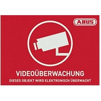Abus AU1420 Warnaufkleber Videoüberwachung Sprachen Deutsch (B x H)