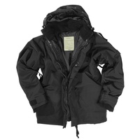 Mil-Tec Nässeschutz, Textiljacke - schwarz, M