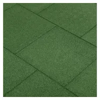 VidaXL Fallschutzfliesen 18 Stk. Gummi 50 x 50 x