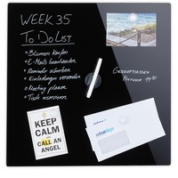 Relaxdays Magnettafel, beschreibbar, inkl. 3 Magnete & Stift, abwischbar,