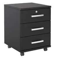 CARO-Möbel Rollcontainer Vancouver schwarz