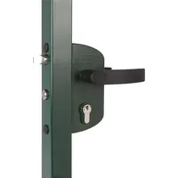 Locinox Gittertorschloss LAKZ4040 P1L, für 40 mm Vierkantrohr, Aluminium