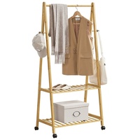 [en.casa] Öckerö Garderobenständer 152x70x43cm beige