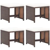 VidaXL Gartenhocker 40,5 x 40,5 x 43,8 cm braun