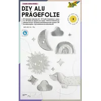 Folia Prägefolie silber 18,5 x 29 cm 3 Blatt