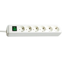 Brennenstuhl Eco-Line mit Schalter 6-fach weiß