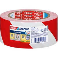 Tesa Warnklebeband Signal PREMIUM rot/weiß 50,0 mm x 66,0