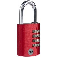 Yale YE3CB/38/131/1/CO Vorhängeschloss 38mm Rot Zahlenschloss