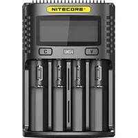 Nitecore UMS4 Rundzellen-Ladegerät NiCd, NiMH, LiIon, LiPo 10440, 10500,
