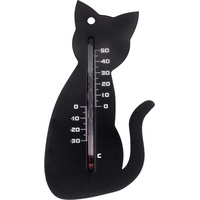 Versele-Laga Nature Garten Wandthermometer Katzenform Schwarz