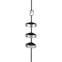 Wenko Premium Big Black schwarz 3 Ablagen, inkl. Duschabzieher