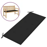 VidaXL Gartenbank-Auflage Schwarz 120x50x3 cm Oxford-Gewebe