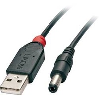 LINDY USB 2.0 USB-A Stecker, DC Stecker 5,5mm 1.50m