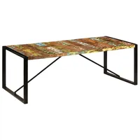 VidaXL Esstisch 220x100x75 cm Altholz Massiv