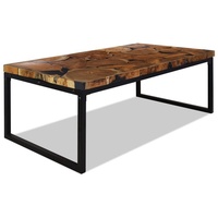 VidaXL Couchtisch Teak Harz 110x60x40 cm