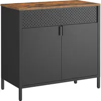 Songmics Kombikommode 40 x 76 x 40 cm Schwarz