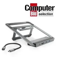 Hama USB-C-Docking-Station mit Notebook-Stand,