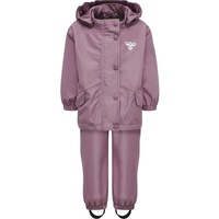 Hummel hmlREVA Mini wasserdichter Baby-Regenanzug dusky orchid 86