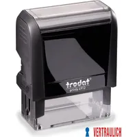 Trodat Textstempel "Vertraulich" printy 4912 office selbstfärbend blau, rot